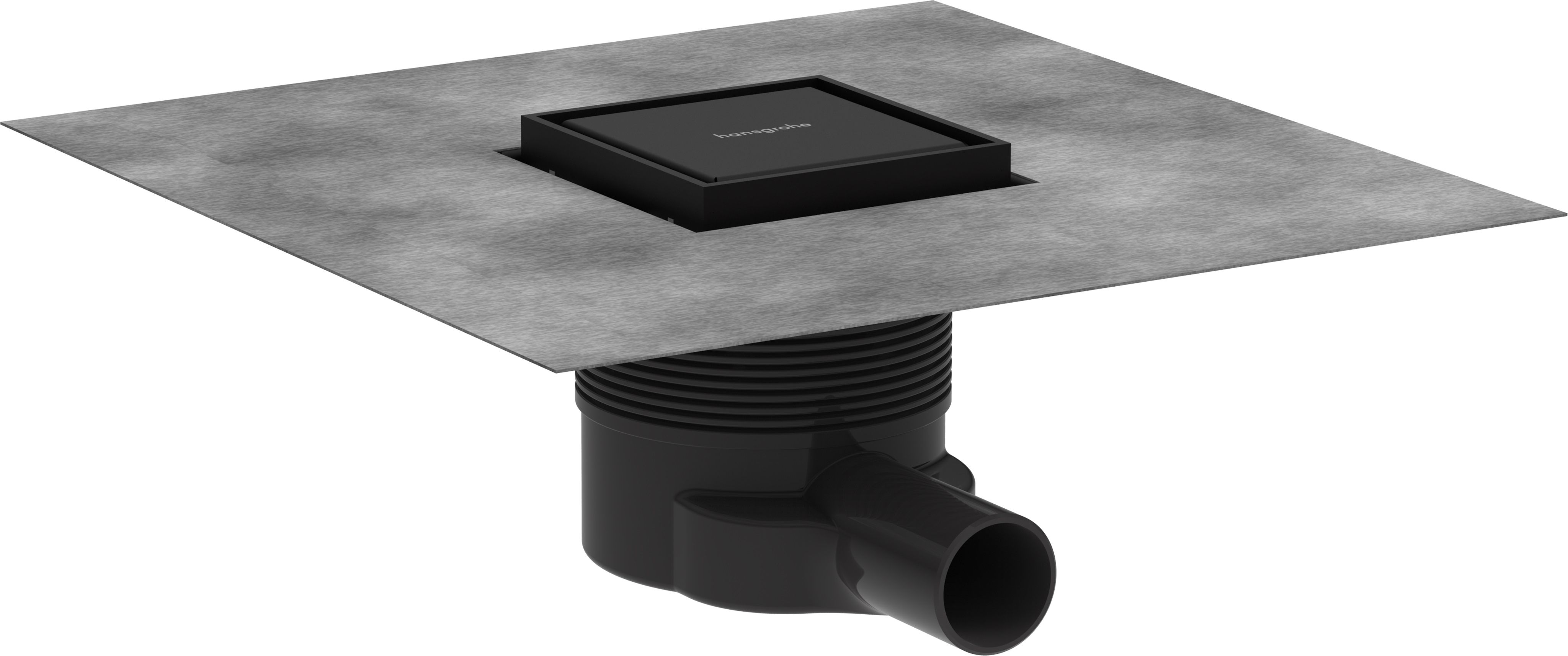 Hansgrohe RainDrain Brilliance zuhany lefolyó 10 cm fekete 56250670