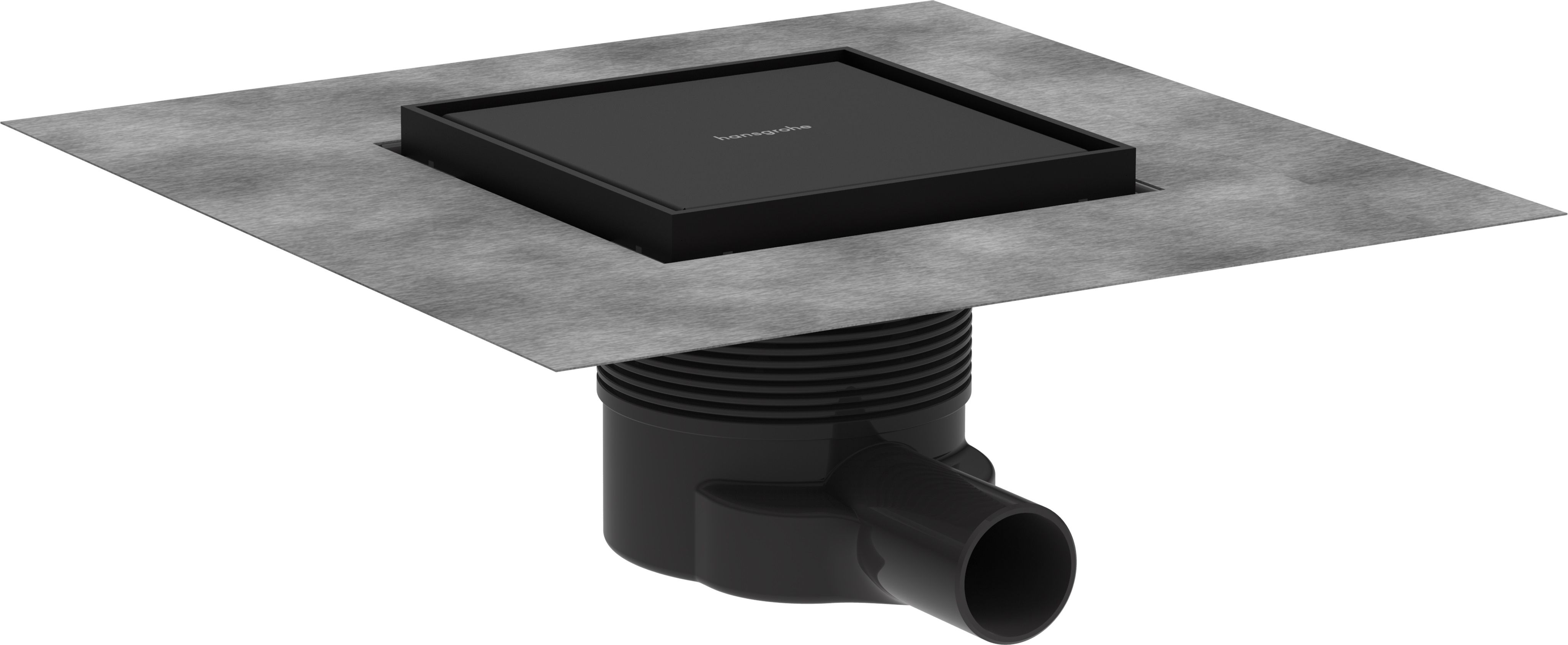 Hansgrohe RainDrain Brilliance zuhany lefolyó 15 cm fekete 56251670