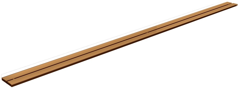 Schedpol Copper Slim Duo lineáris lefolyófedél 90 cm réz 10.053/SLX/DPM