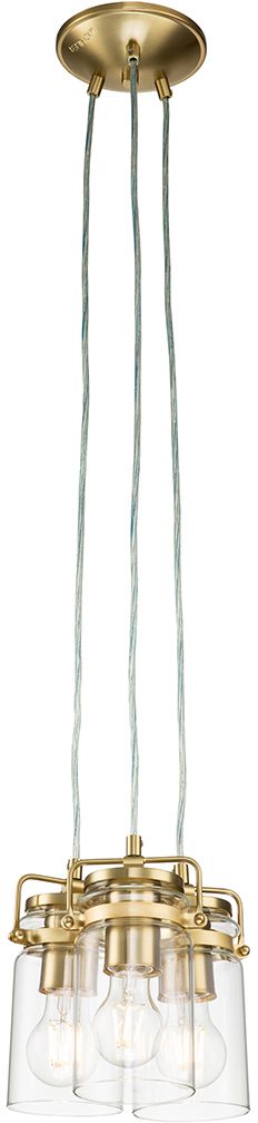 Elstead Lighting Brinley függőlámpa 3x60 W sárgaréz KL-BRINLEY3-BB