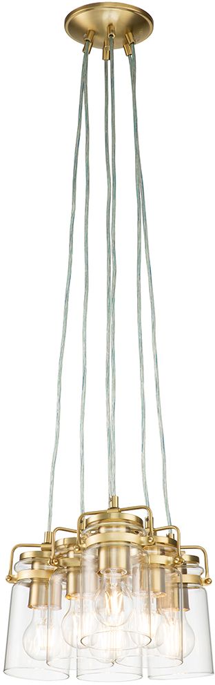 Elstead Lighting Brinley függőlámpa 6x60 W sárgaréz KL-BRINLEY6-BB