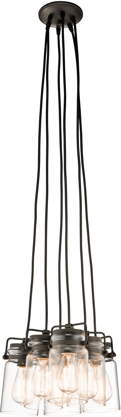 Elstead Lighting Brinley függőlámpa 6x60 W barna KL-BRINLEY6-OZ