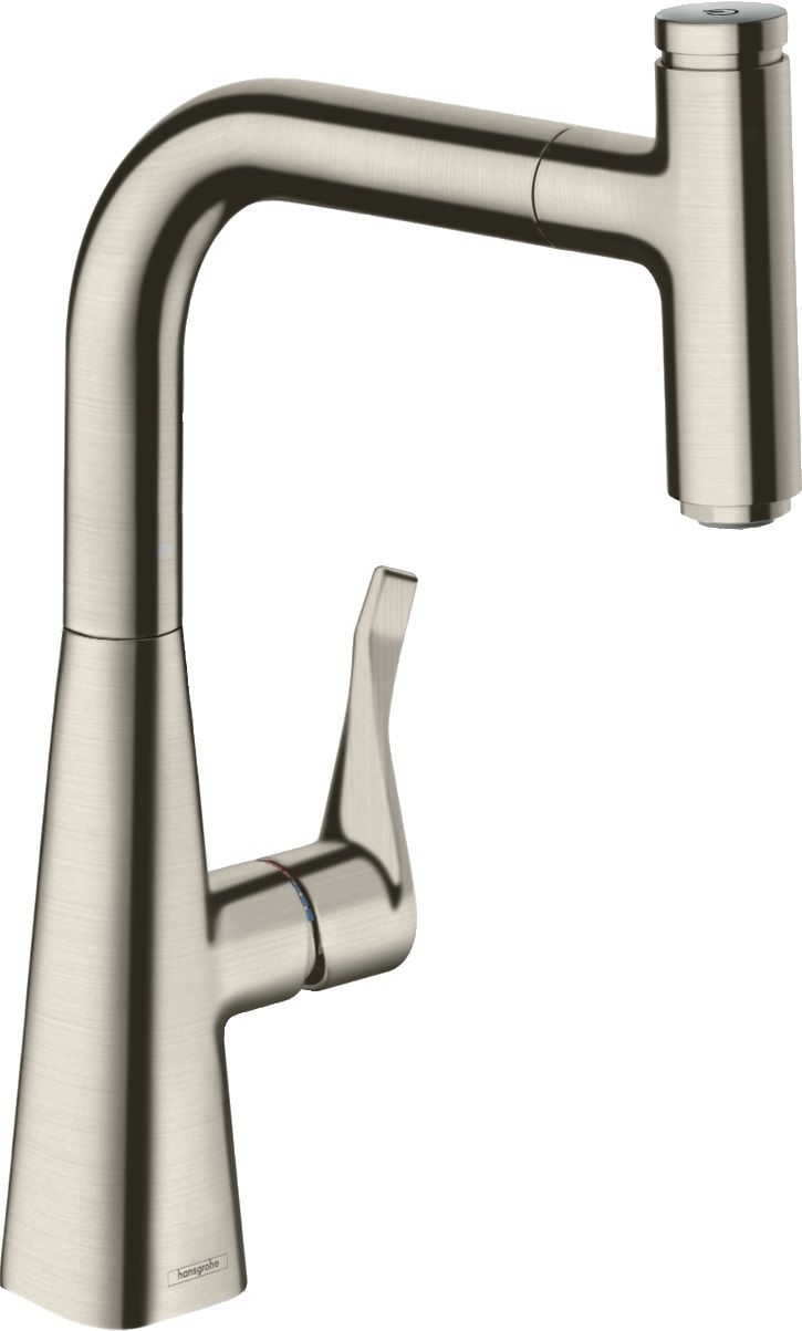 Hansgrohe Metris Select M71 konyhai csaptelep álló rozsdamentes acél 73802800