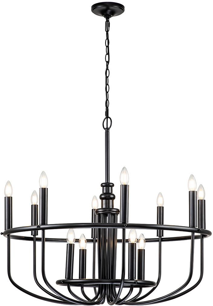 Elstead Lighting Capitol Hill függőlámpa x40 W fekete KL-CAPITOL-HILL12-BLK