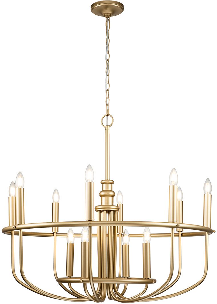 Elstead Lighting Capitol Hill függőlámpa x40 W sárgaréz KL-CAPITOL-HILL12-PNBR