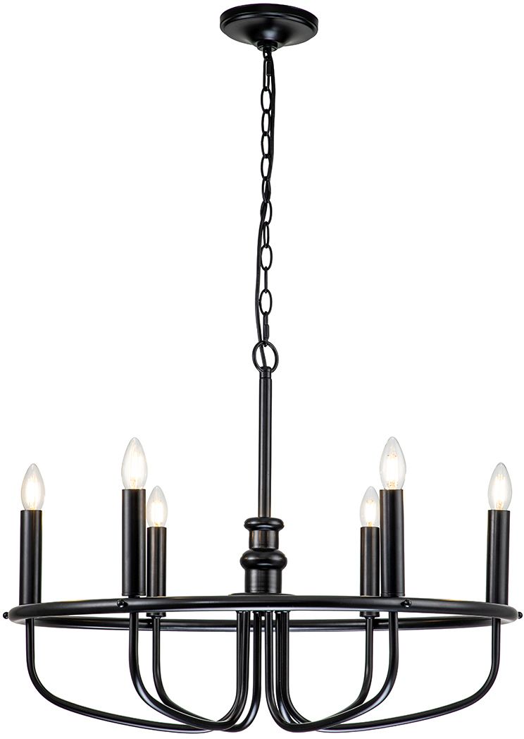 Elstead Lighting Capitol Hill függőlámpa 6x40 W fekete KL-CAPITOL-HILL6-BLK