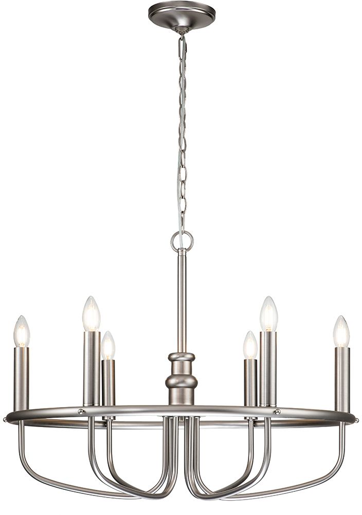 Elstead Lighting Capitol Hill függőlámpa 6x40 W nikkel KL-CAPITOL-HILL6-BN