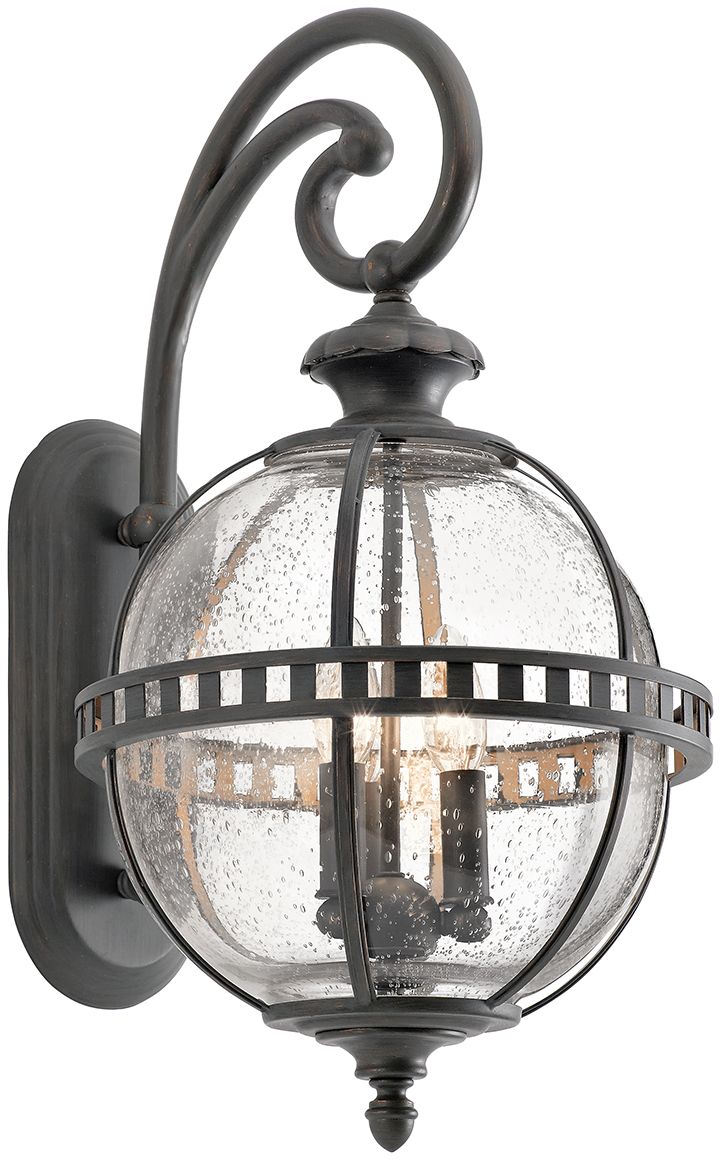 Elstead Lighting Halleron kültéri fali lámpa 3x40 W szürke-barna KL-HALLERON-2M