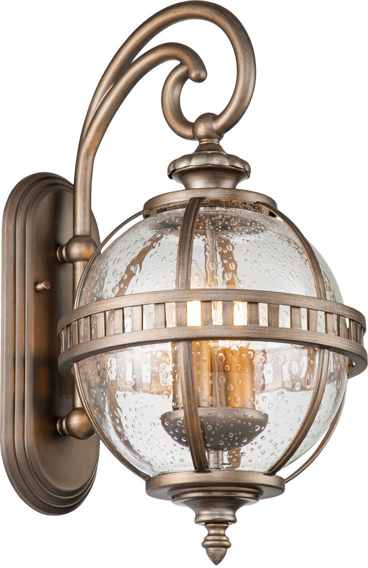 Elstead Lighting Halleron kültéri fali lámpa 2x40 W barna KL-HALLERON-2S-BU