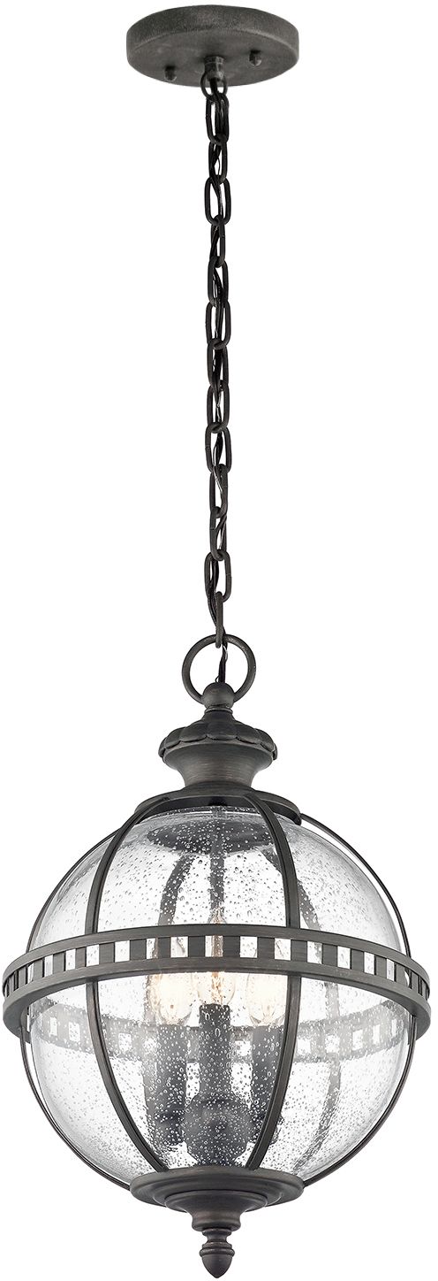 Elstead Lighting Halleron függőlámpa 3x40 W szürke-barna KL-HALLERON-8M