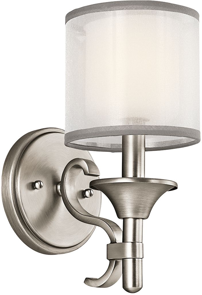 Elstead Lighting Lacey oldalfali lámpa 1x40 W fehér KL-LACEY1-AP
