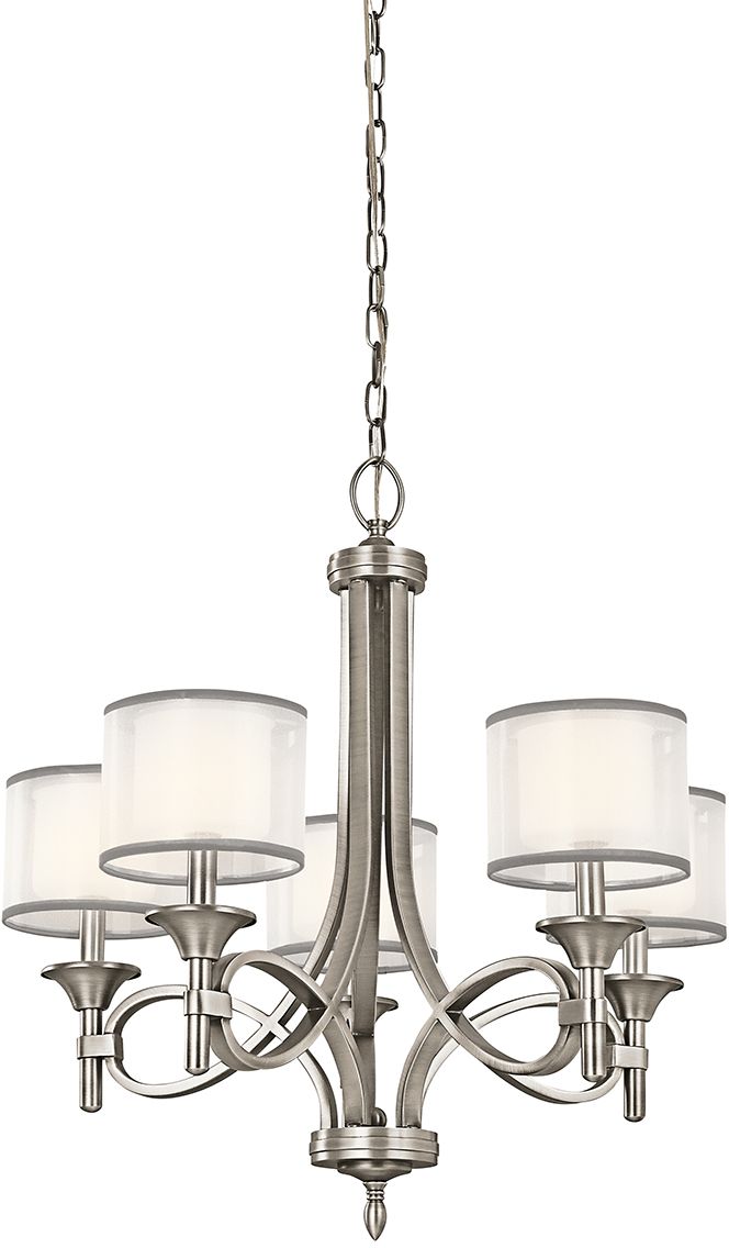 Elstead Lighting Lacey függőlámpa 5x40 W fehér KL-LACEY5-AP