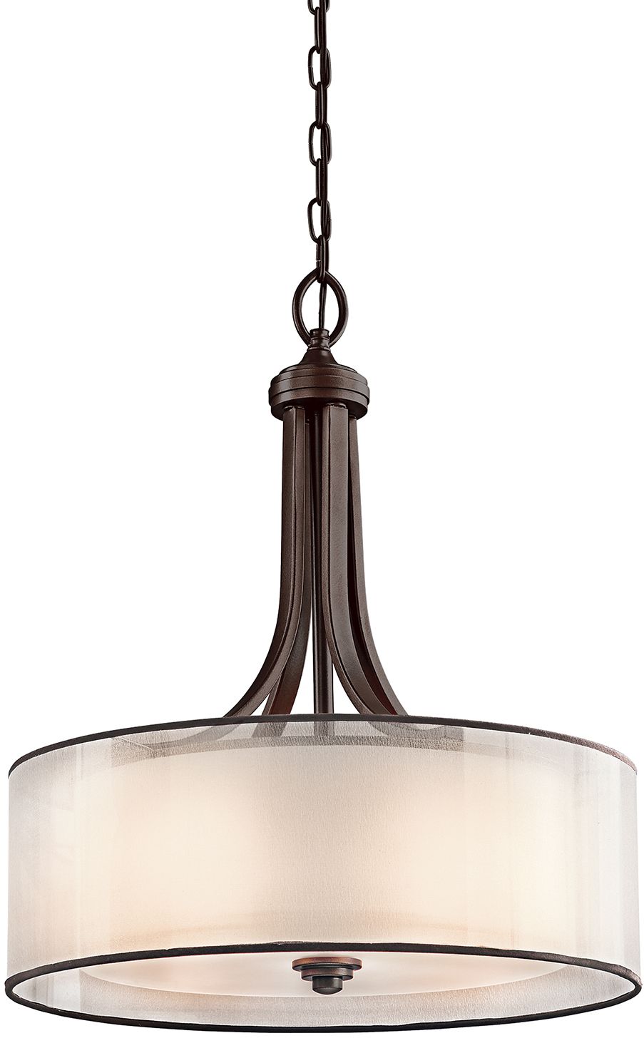 Elstead Lighting Lacey függőlámpa 4x40 W barna-krém KL-LACEY-P-L-MB
