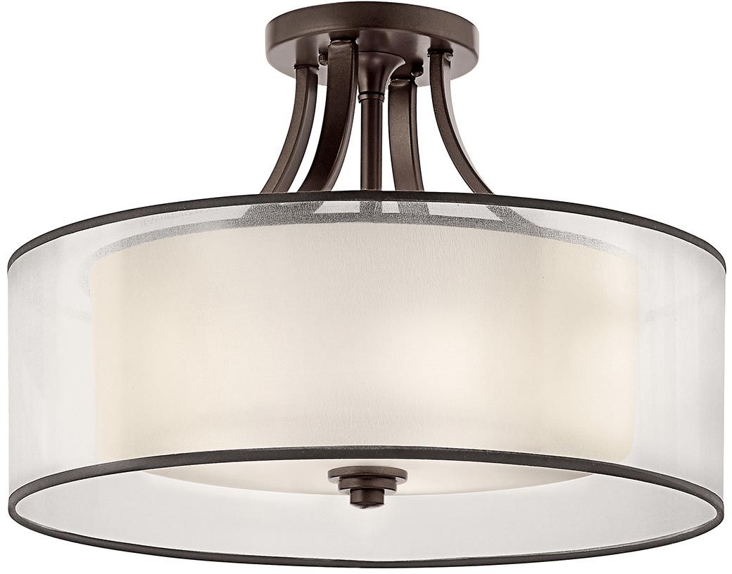 Elstead Lighting Lacey mennyezeti lámpa 4x40 W barna-krém KL-LACEY-SFM-MB