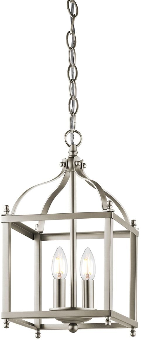 Elstead Lighting Larkin függőlámpa 2x60 W nikkel KL-LARKIN-P-S-NI