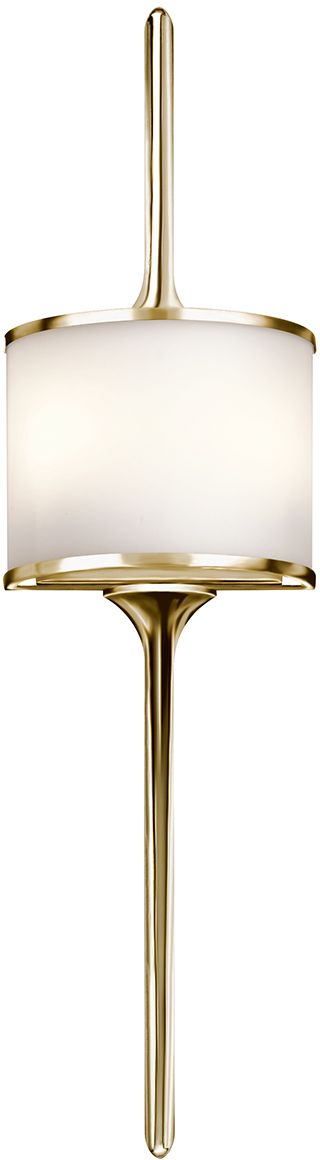 Elstead Lighting Mona oldalfali lámpa 2x3 W sárgaréz KL-MONA-L-PB