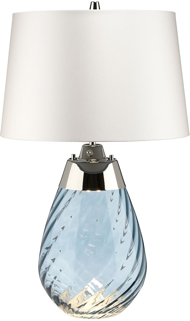 Elstead Lighting Lena asztali lámpa 1x60 W kék-szatén LENA-TL-S-BLUE-OWSS