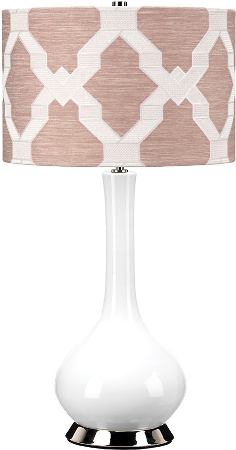 Elstead Lighting Milo asztali lámpa 1x60 W fehér-nikkel-bézs MILO-PN-TL-OVTH