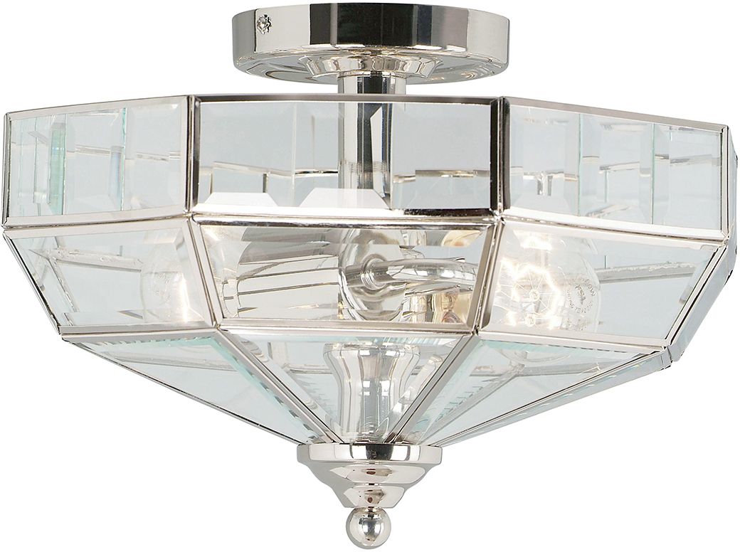 Elstead Lighting Old Park mennyezeti lámpa 2x60 W nikkel OLD-PARK-PN
