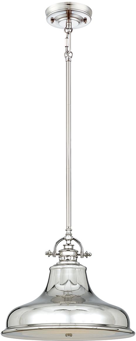 Elstead Lighting Emery függőlámpa 1x60 W ezüst QZ-EMERY-P-M-IS