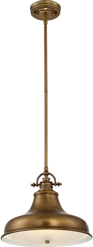 Elstead Lighting Emery függőlámpa 1x60 W sárgaréz QZ-EMERY-P-M-WS