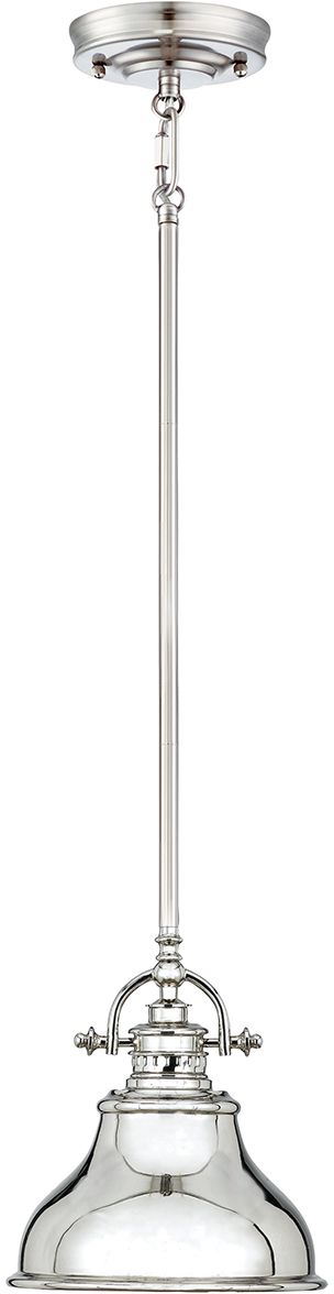 Elstead Lighting Emery függőlámpa 1x60 W ezüst QZ-EMERY-P-S-IS