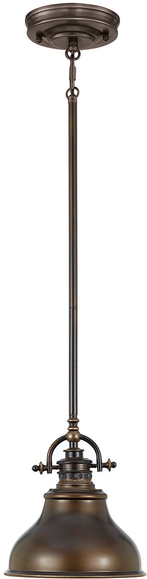 Elstead Lighting Emery függőlámpa 1x60 W barna QZ-EMERY-P-S-PN