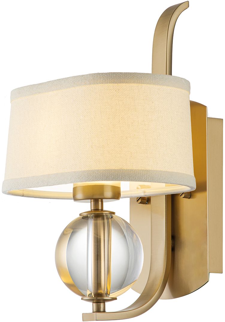 Elstead Lighting Gotham oldalfali lámpa 1x3 W sárgaréz QZ-GOTHAM1-BB