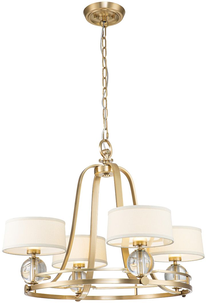 Elstead Lighting Gotham függőlámpa 4x3 W sárgaréz QZ-GOTHAM4-BB