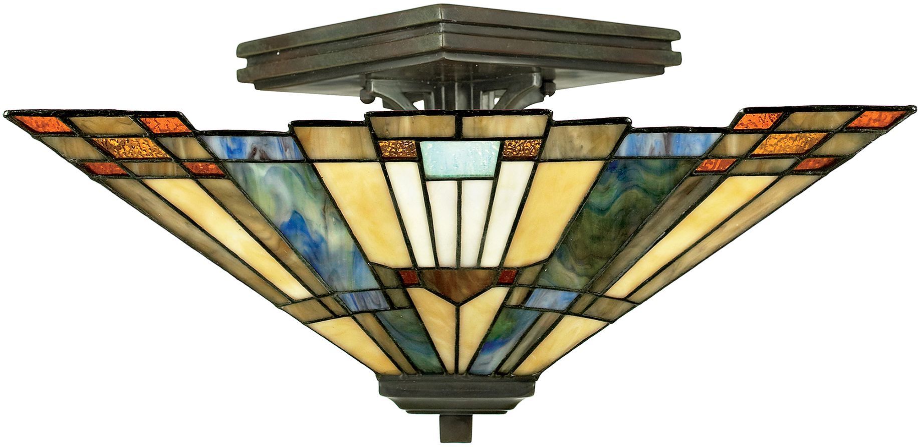 Elstead Lighting Inglenook mennyezeti lámpa 2x60 W barna QZ-INGLENOOK-SF