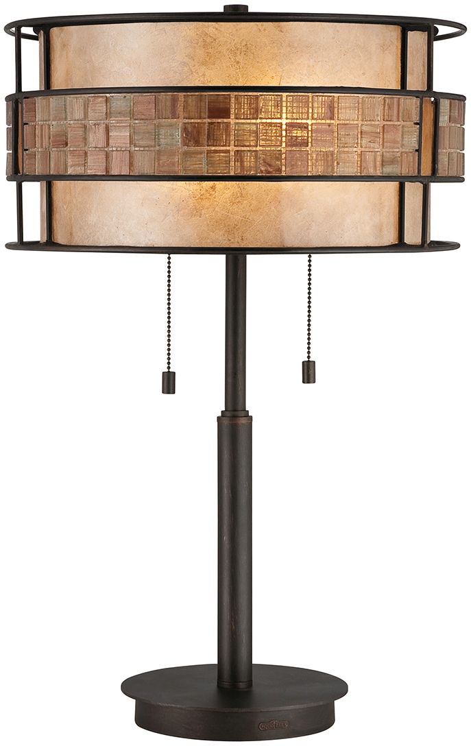 Elstead Lighting Laguna asztali lámpa 2x60 W réz QZ-LAGUNA-TL