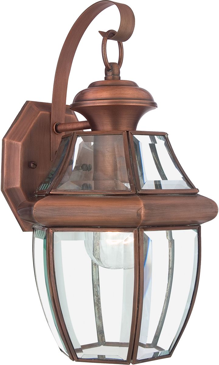 Elstead Lighting Newbury kültéri fali lámpa 1x60 W réz QZ-NEWBURY2-M-AC