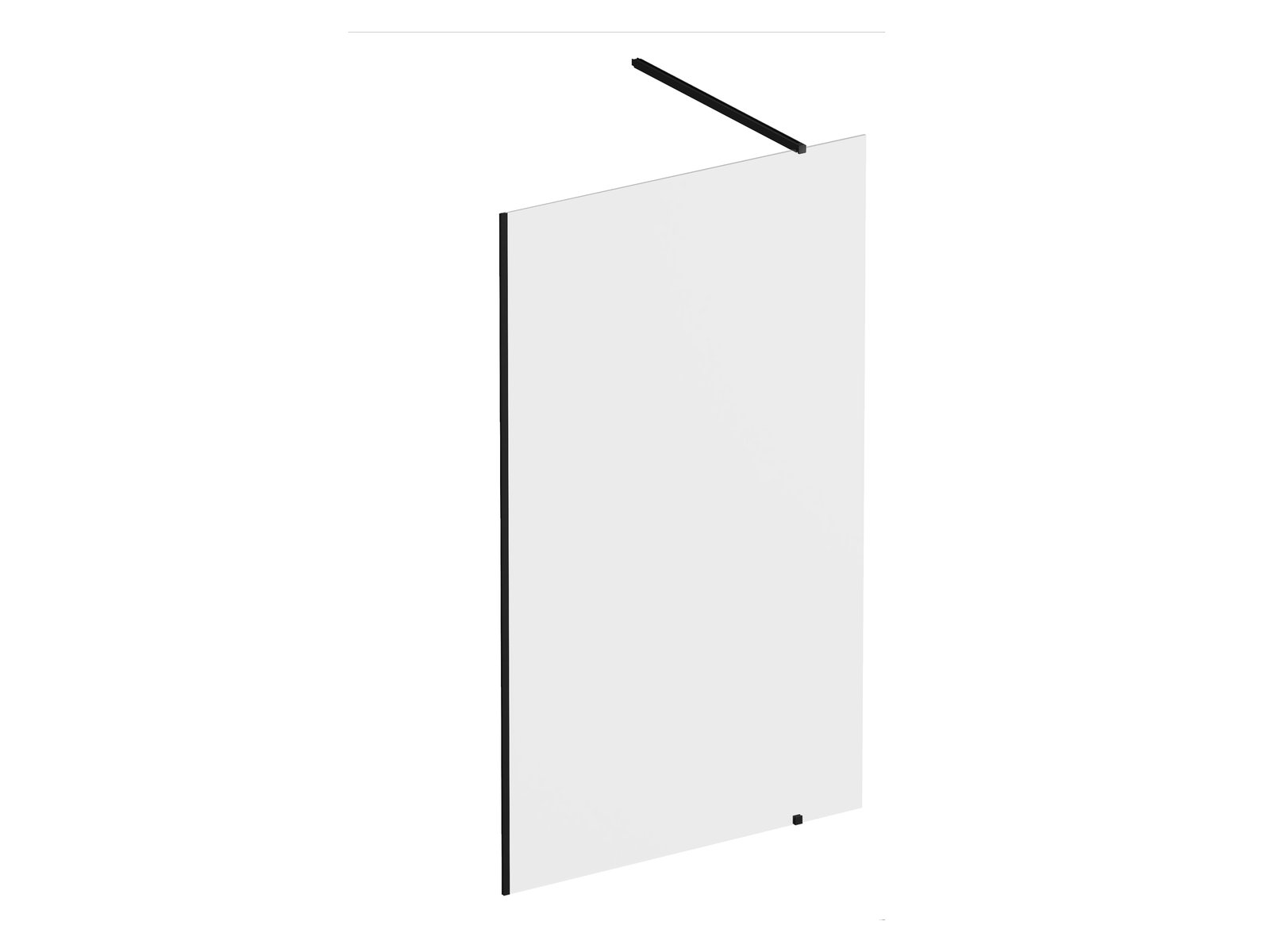 Ravak Walk-In Wall zuhanykabin fal walk-in 150 cm fekete matt/átlátszó üveg GW9WP030SZ1