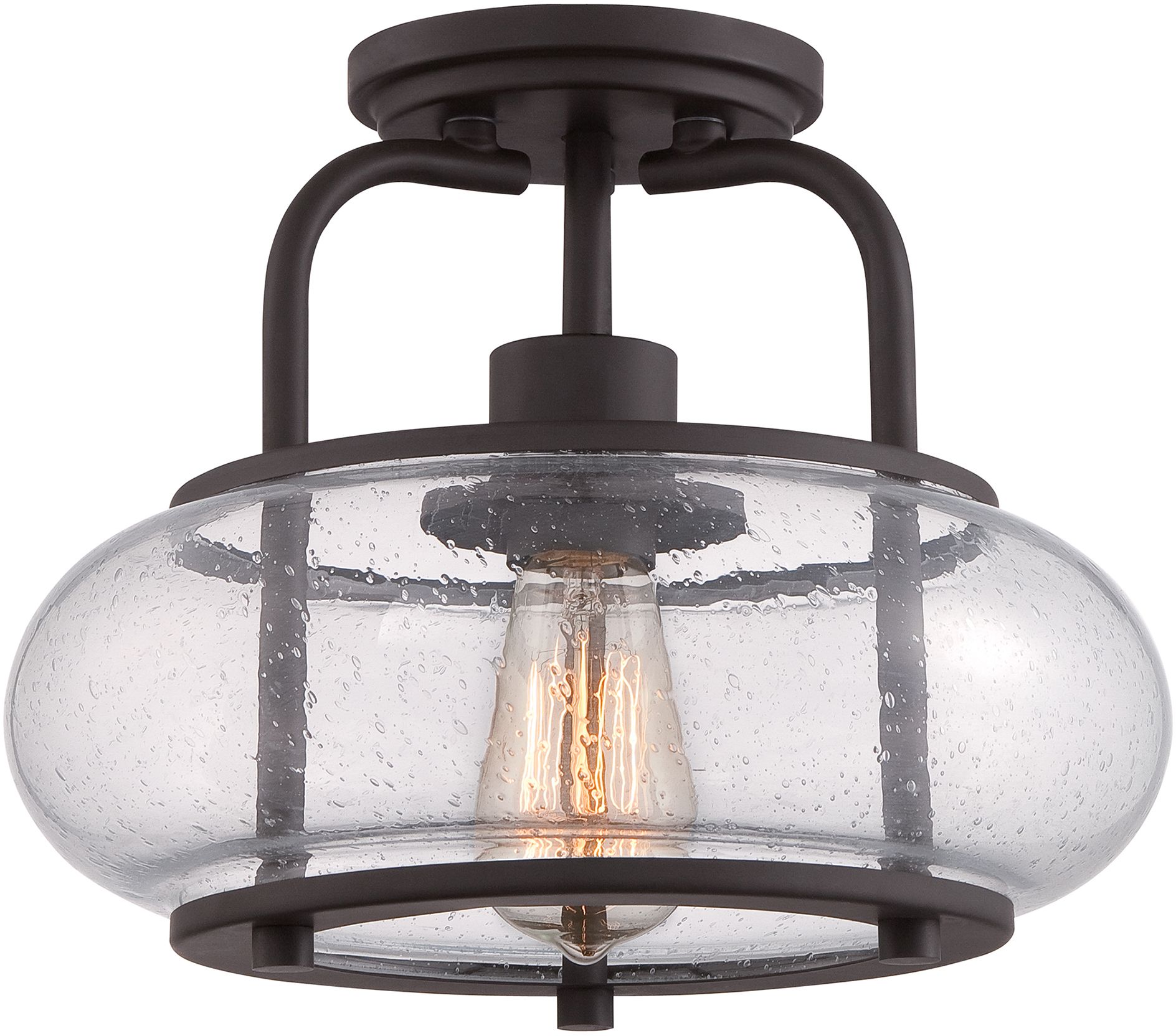 Elstead Lighting Trilogy mennyezeti lámpa 1x60 W barna QZ-TRILOGY-SF-S