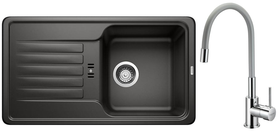 Készlet gránit mosogató Blanco Favos Mini 526078, konyhai csaptelep Hagser Emma HGR40000035