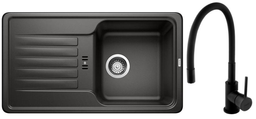 Készlet gránit mosogató Blanco Favos Mini 526078, konyhai csaptelep Hagser Emma HGR70000035