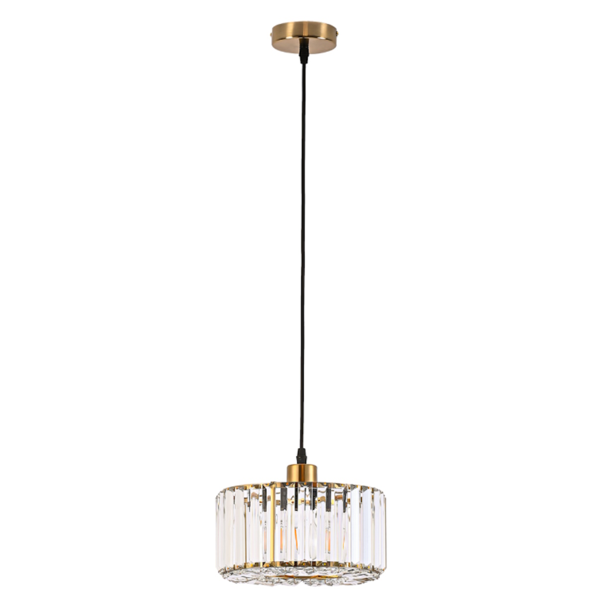 Light Prestige Vetro függőlámpa 1x15 W arany LP-2910/1P GD round