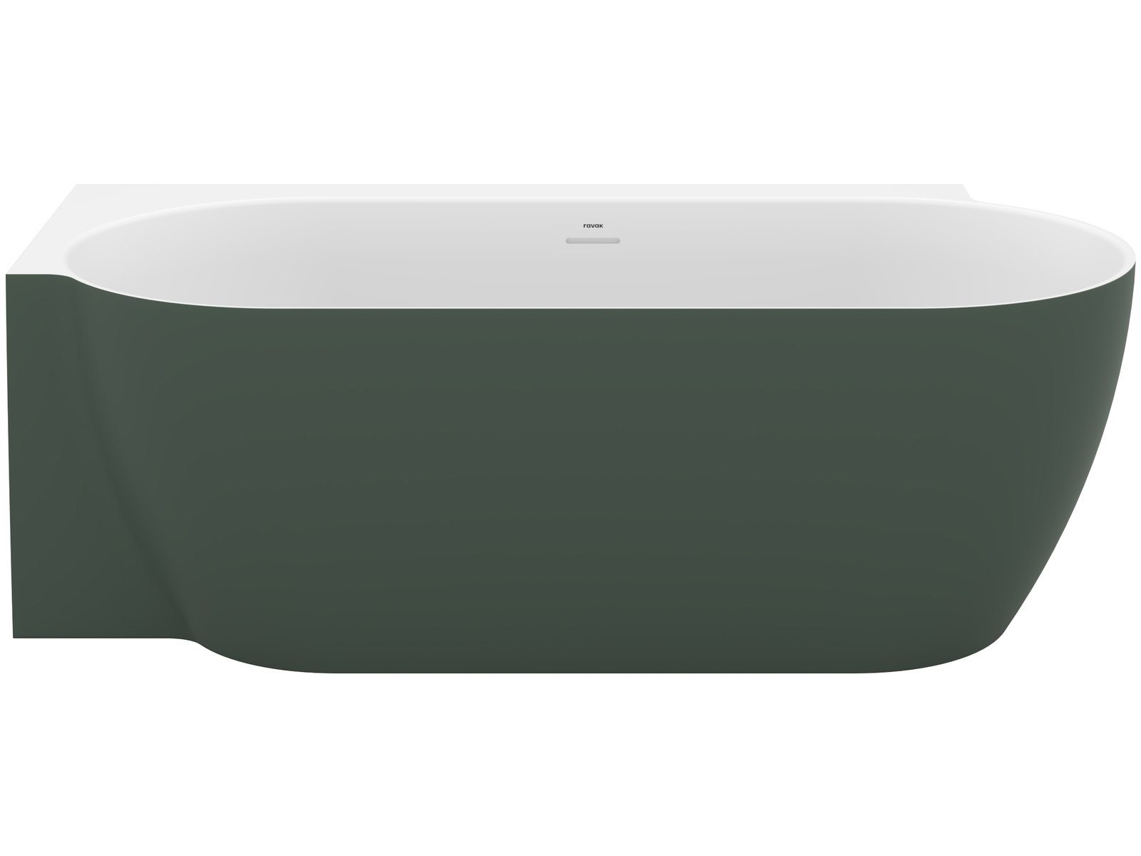Ravak Freedom Corner II Tec sarokkád 175x86 cm ovális kétszínű CC91200000