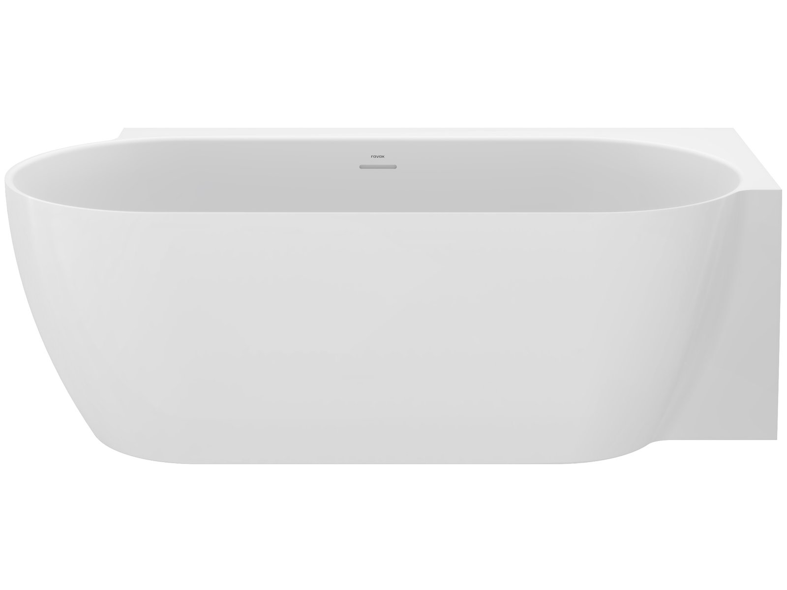 Ravak Freedom Corner II Tec sarokkád 175x86 cm ovális fehér CC81000000