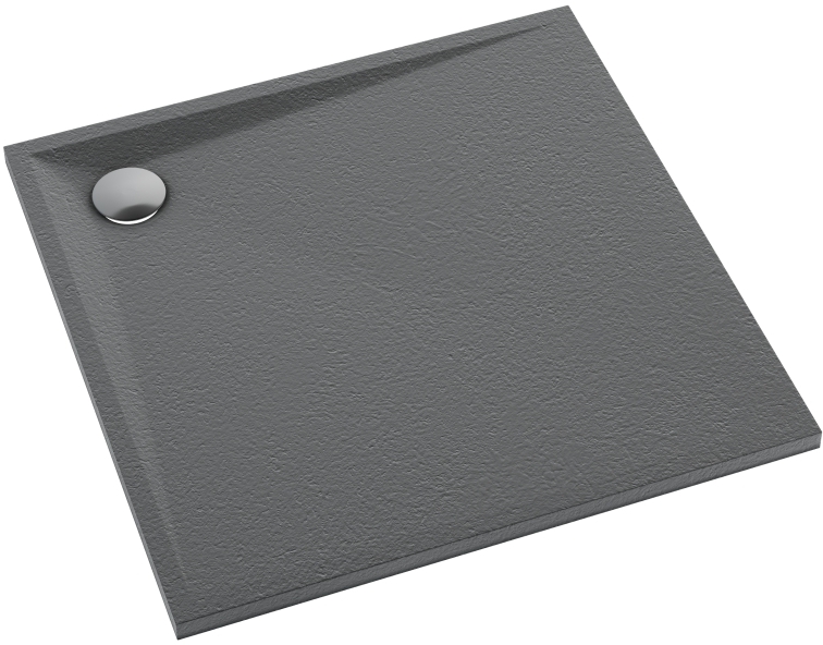 Schedline Libra Anthracite Stone négyzet alakú zuhanytálca 90x90 cm antracit 3SP.L1K-9090/A/ST