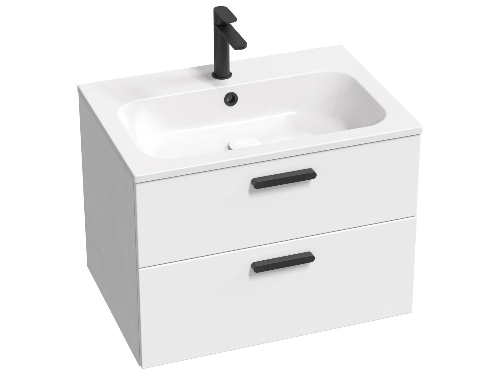 Ravak Chrome szekrény 70x49x50 cm mosdókagyló alá akasztható fehér X000001745