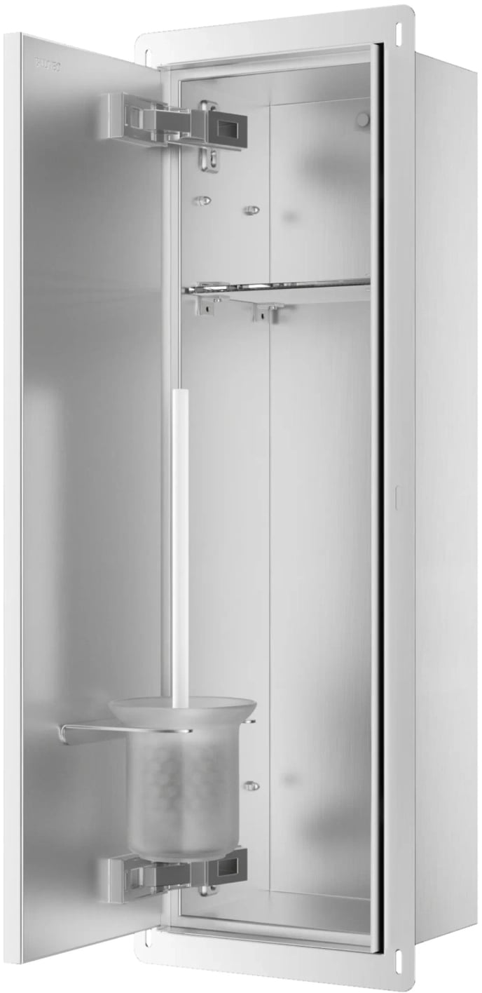 Balneo Wall-Box Brush wc-kefe tartó acél B0401060105-02