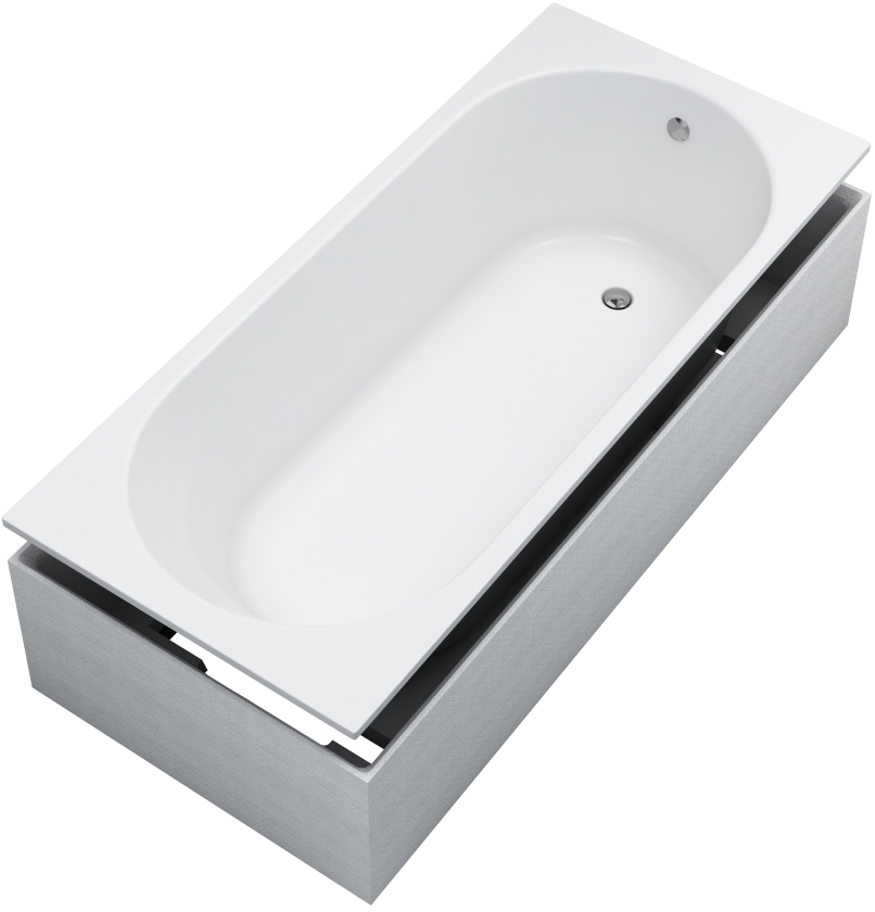 Schedline Solia kád fedőburkolatokkal 160x70 cm fehér 3WST.SS1P-16070