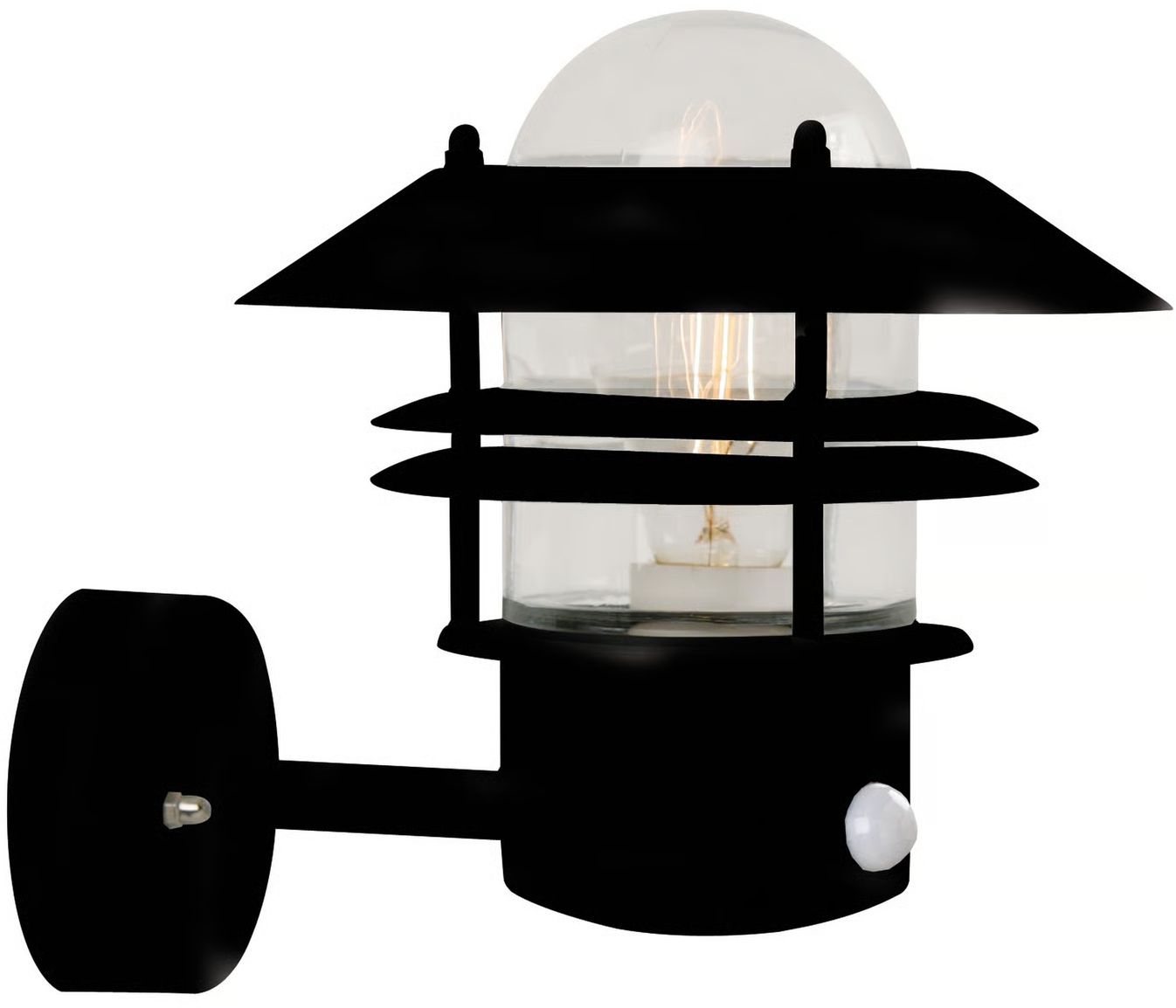 Nordlux Blok kültéri fali lámpa 1x60 W fekete 25031003