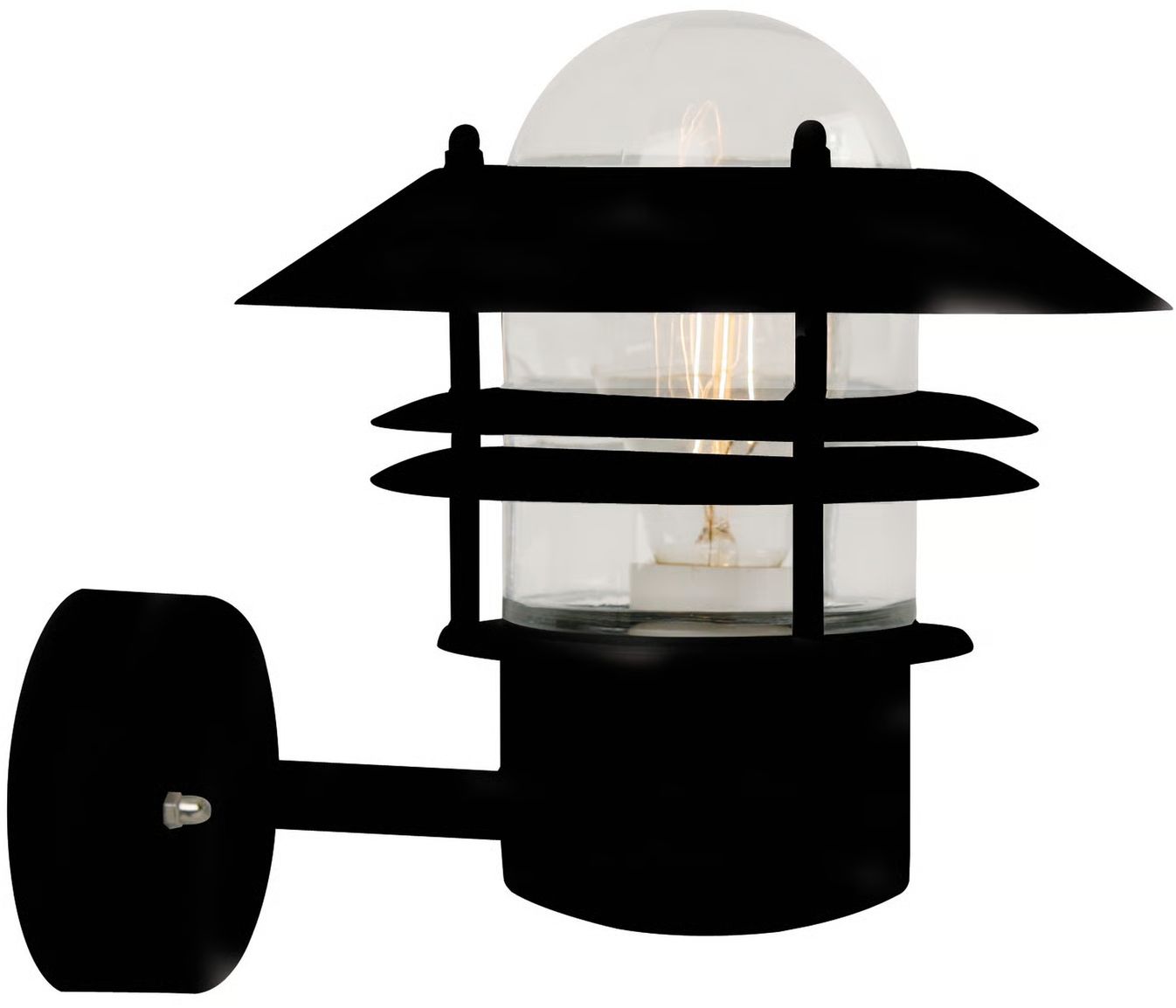Nordlux Blok kültéri fali lámpa 1x60 W fekete 25011003