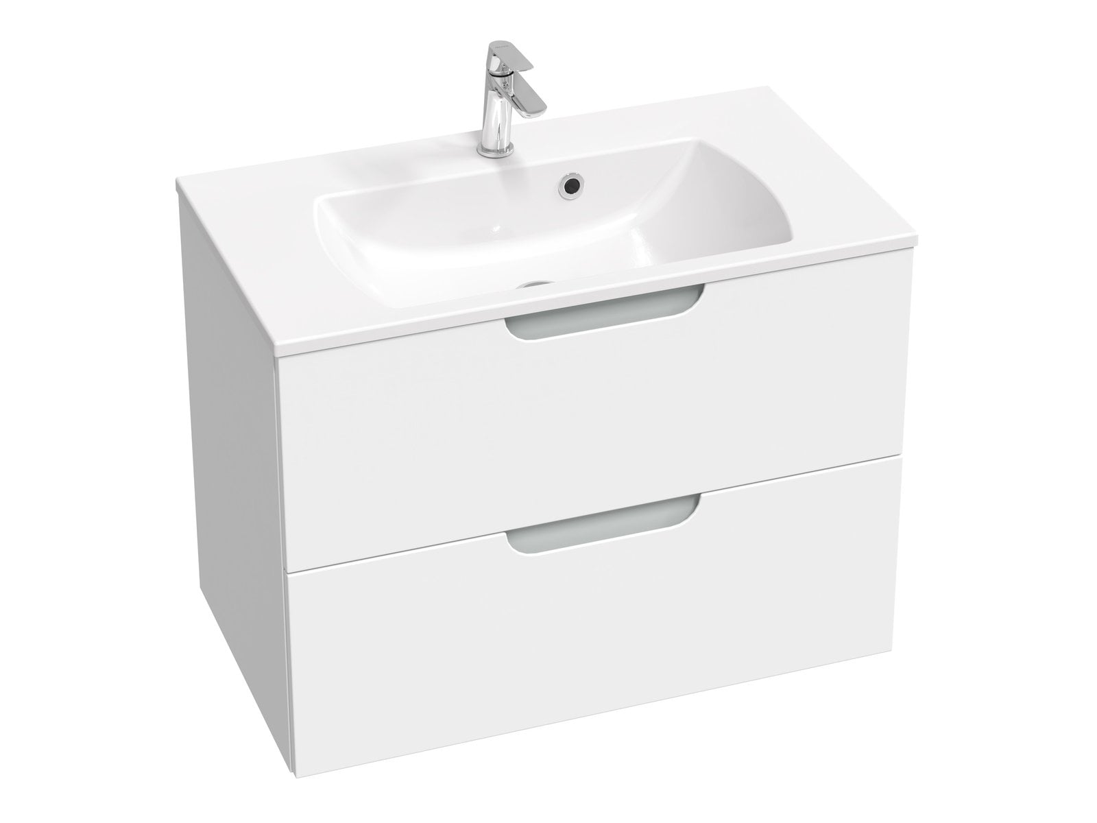 Ravak Classic II szekrény 80x45x58.5 cm mosdókagyló alá akasztható fehér-szürke X000001481