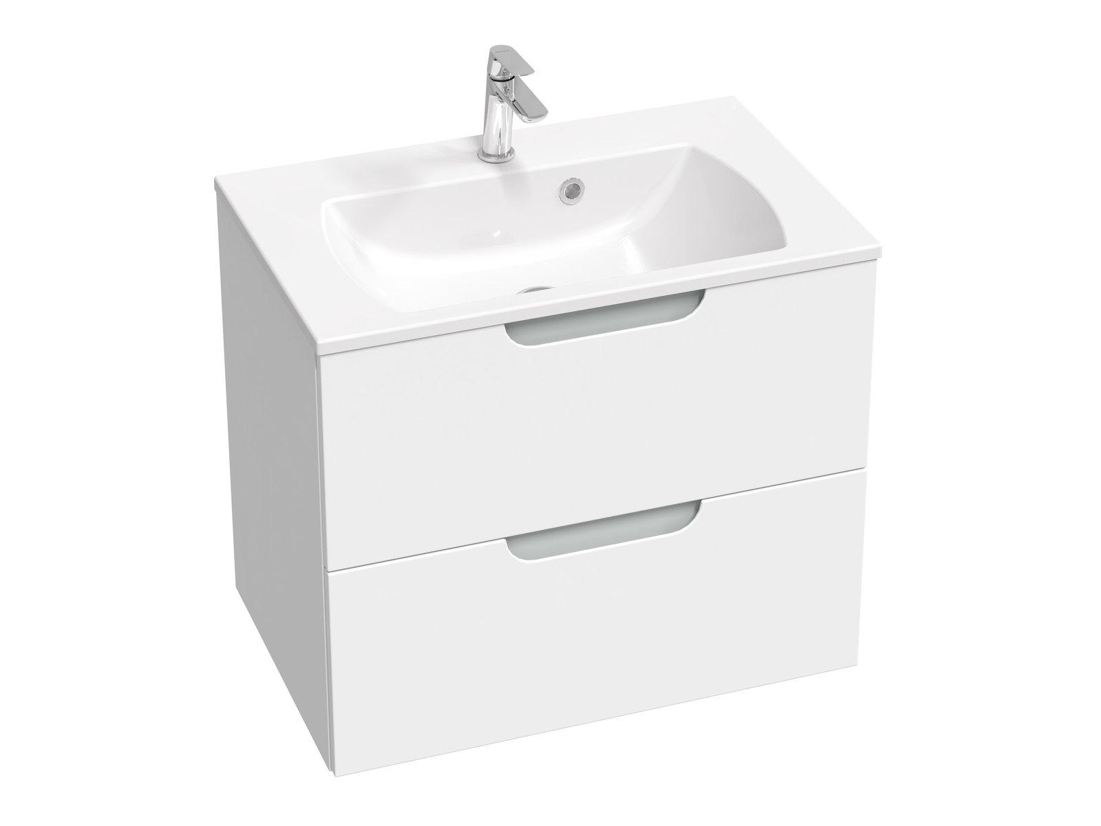 Ravak Classic II szekrény 70x45x58.5 cm mosdókagyló alá akasztható fehér-szürke X000001479