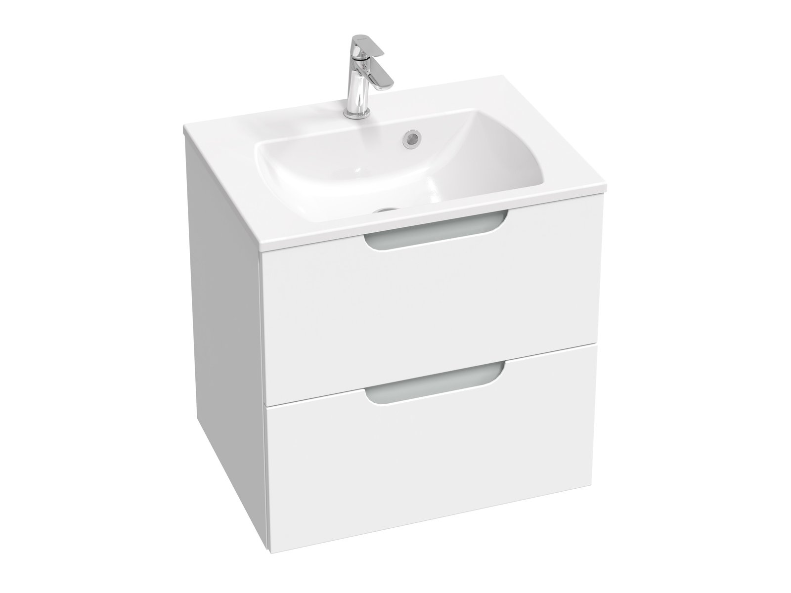 Ravak Classic II szekrény 60x45x58.5 cm mosdókagyló alá akasztható fehér-szürke X000001477