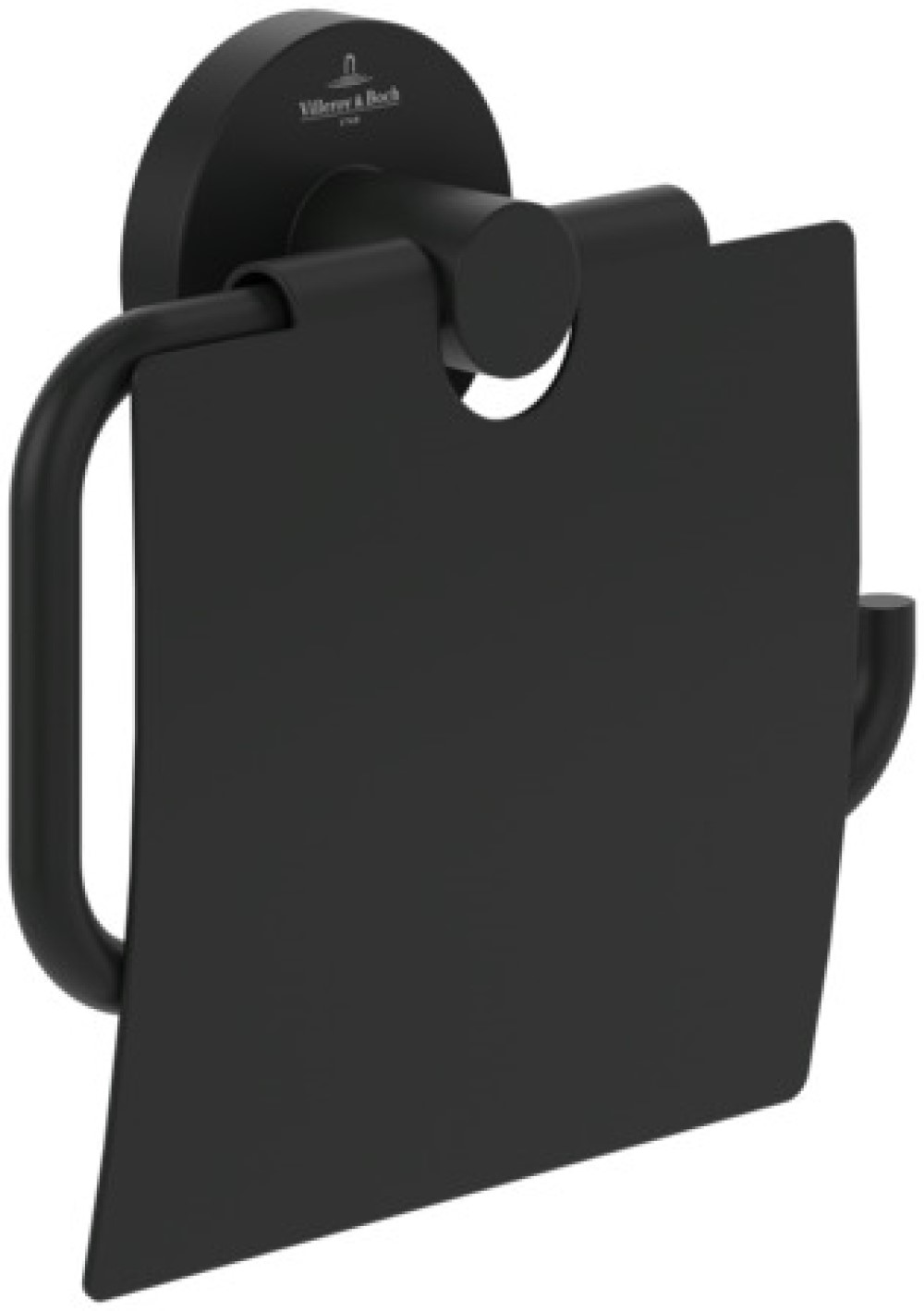 Villeroy & Boch Elements Tender wc papír tartó fekete TVA151013000K5