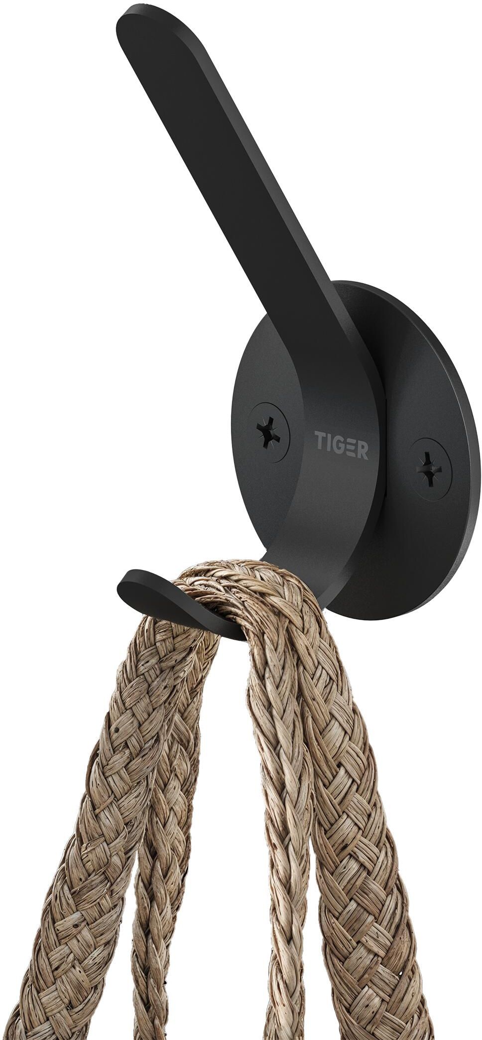 Tiger Double törölközőtartó fekete 800749